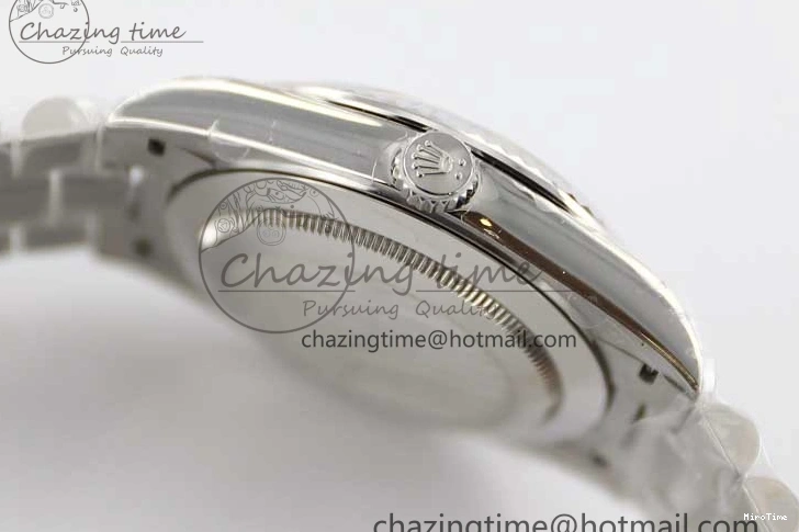 MiroTime 0219 Comfortable Day Date 40mm SS 904L Steel TWF 1:1 Best Edition Ice Blue Arabic Dial on SS Bracelet A 2357